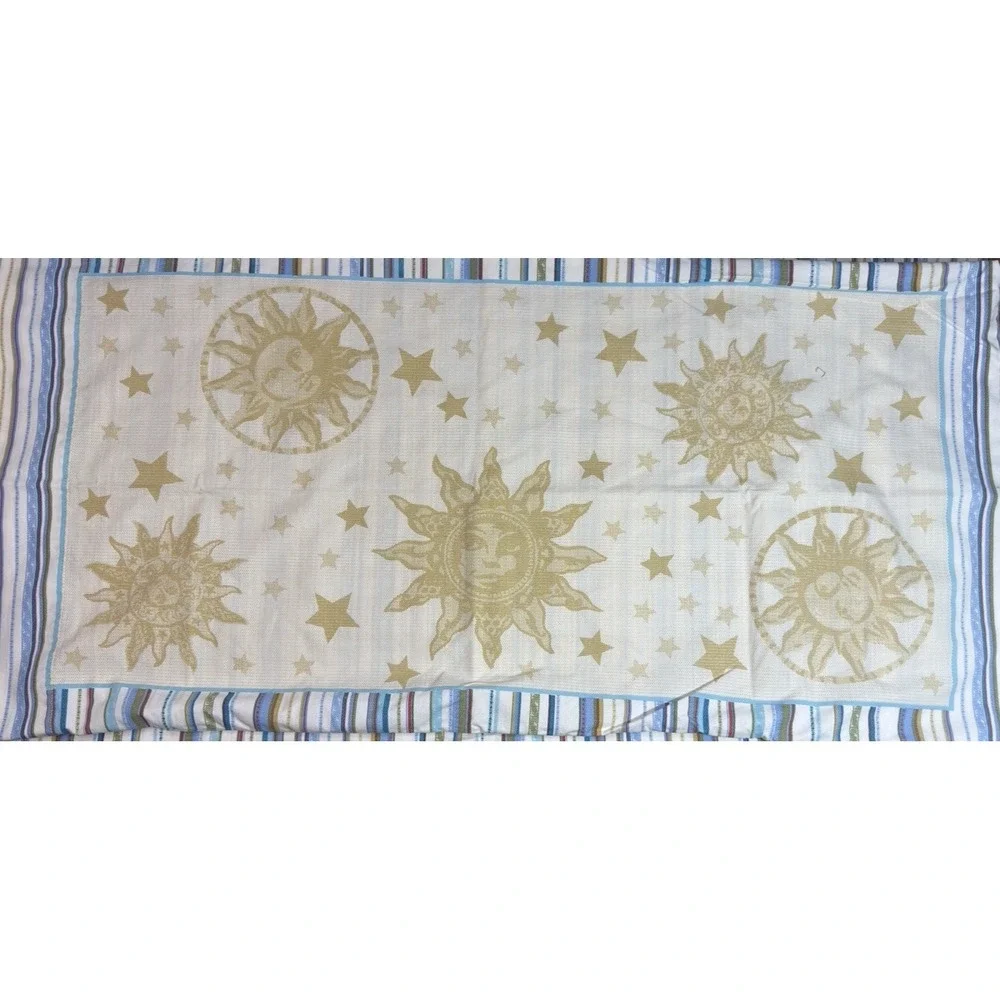 Westpoint Stevens Sheet Set Celestial KING 4pc Moon Stars Stripes Whimsigoth Y2K